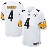 Nike Men & Women & Youth Steelers #4 Podlesh White Team Color Game Jersey,baseball caps,new era cap wholesale,wholesale hats